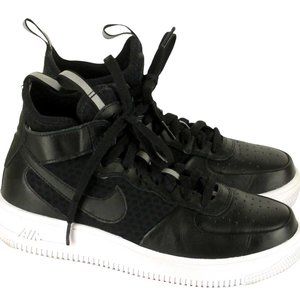Nike Air Force One Black High Tops Sneakers Sz 7